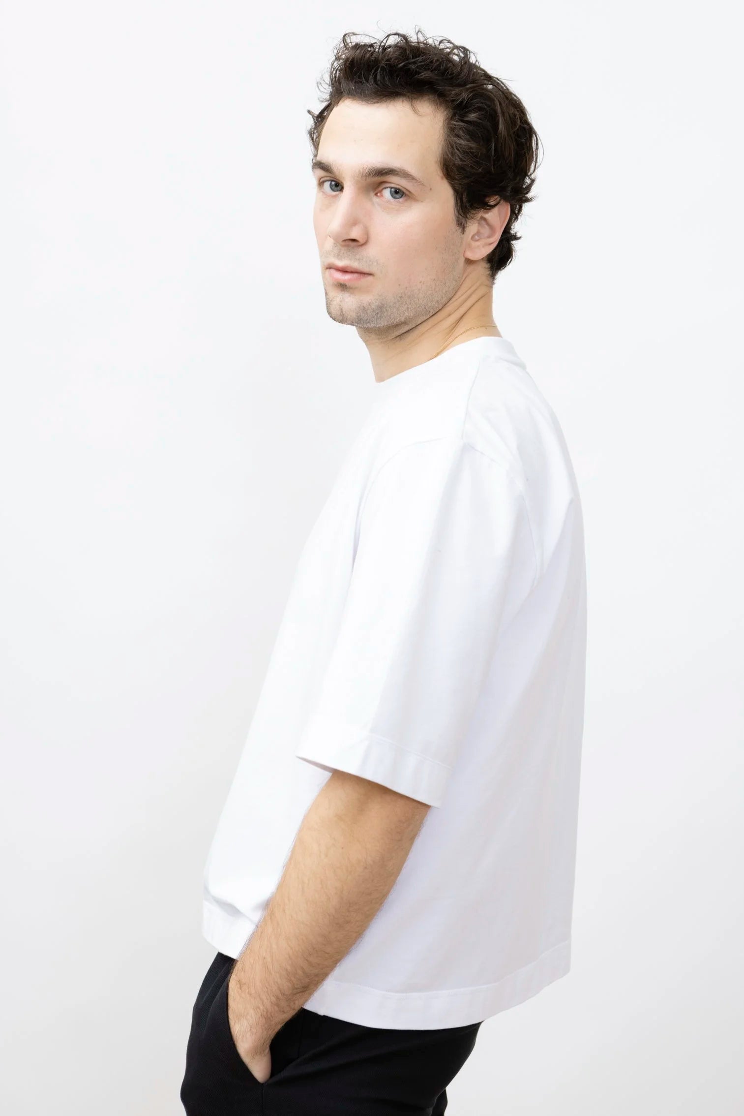 Jungle Folk / T-shirt oversize Max, blanc