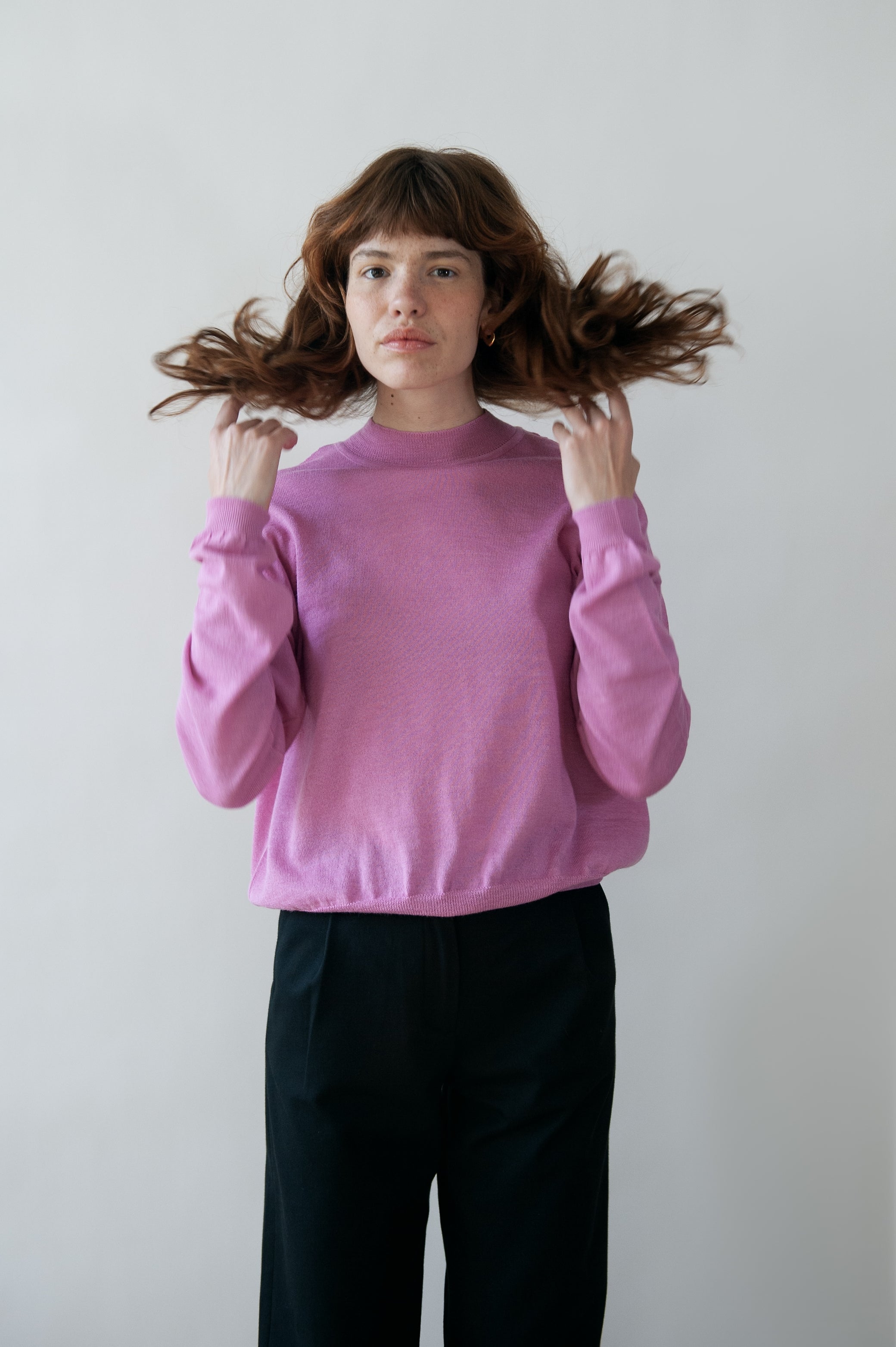 Jungle Folk /  pull ARVO - rose