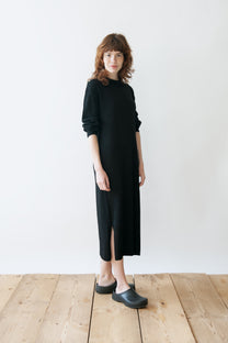 Jungle Folk /  Robe en maille Geneniève - noir