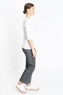Jungle Folk / top 3/4 Esperanza - blanc