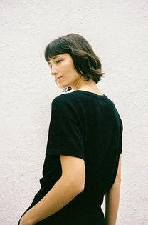 Jungle Folk /  top en maille El sur - Black