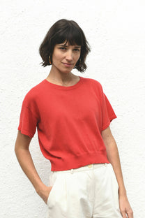 Jungle Folk /  top en maille El sur - Poppy Red