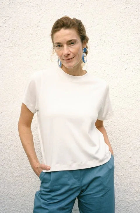 Jungle Folk /  top Ela Crop - White