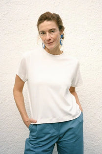 Jungle Folk /  top Ela Crop - White