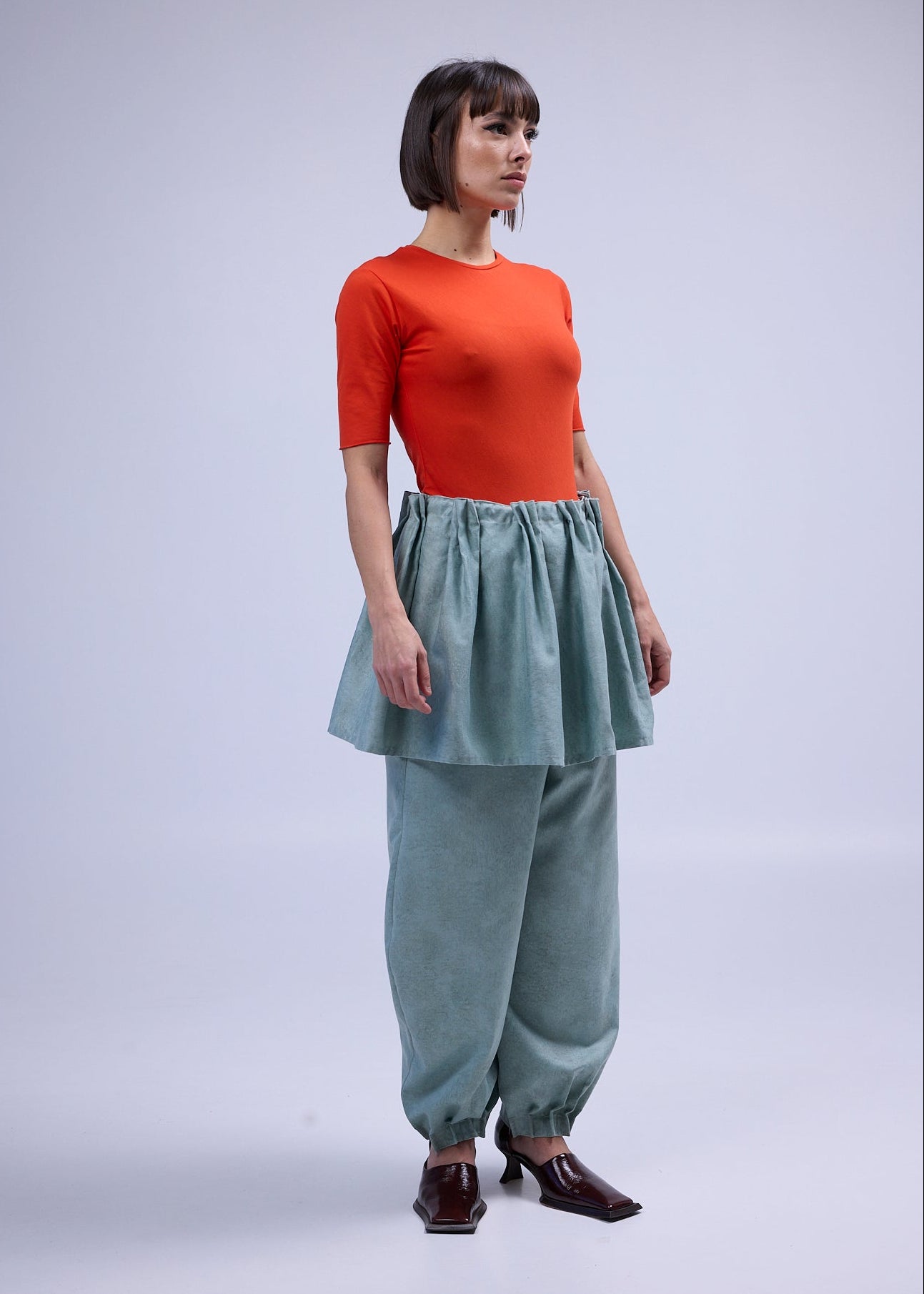 RE/Maison / Jupe-top Rideau - n°1 gris-vert