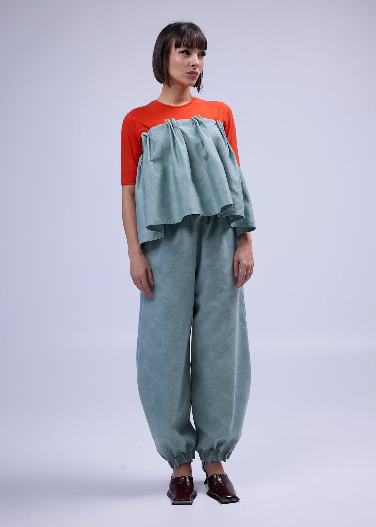 RE/Maison / Pantalon B - n°75 gris vert