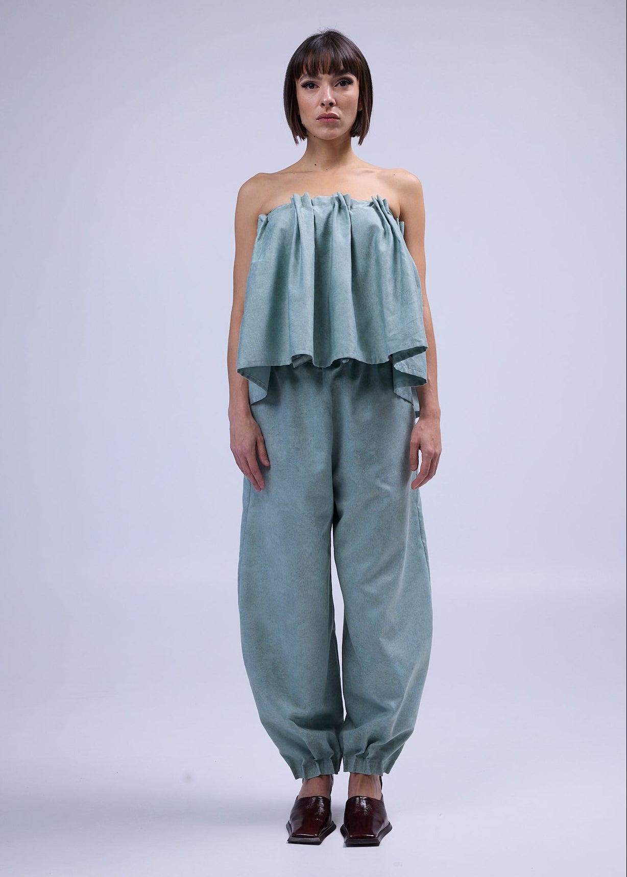 RE/Maison / Pantalon B - n°75 gris vert