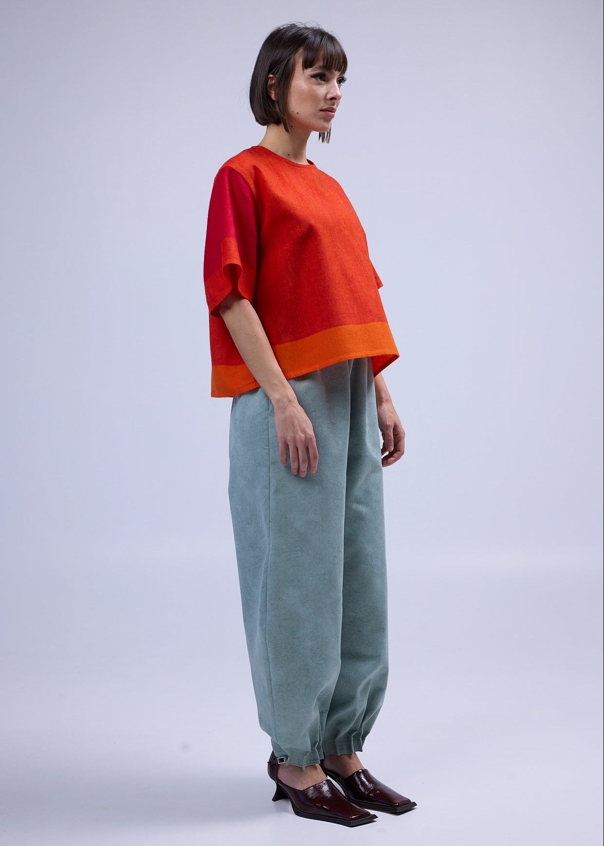 RE/Maison / Top Goutte - n°79 Rouge et orange