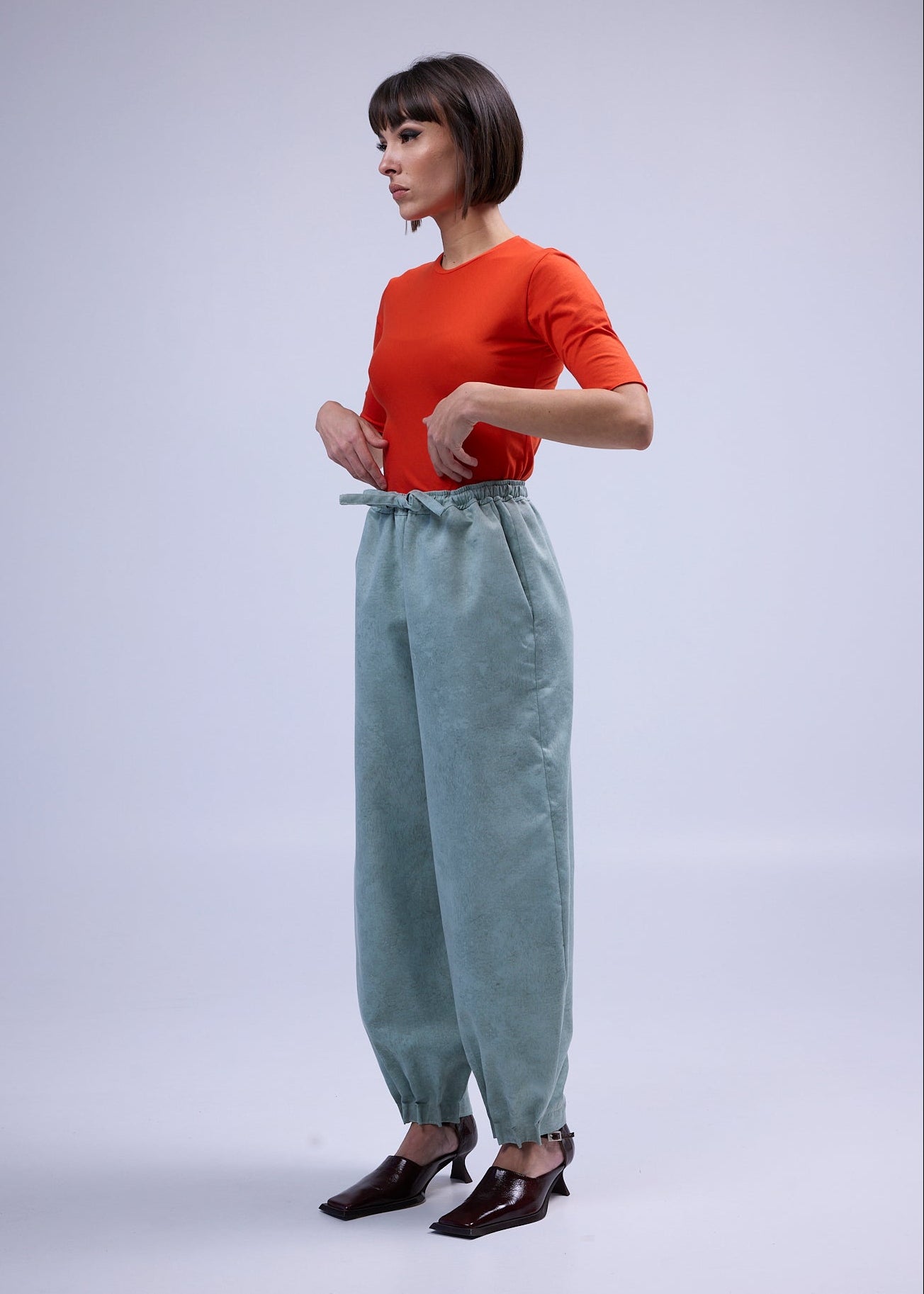 RE/Maison / Pantalon B - n°75 gris vert