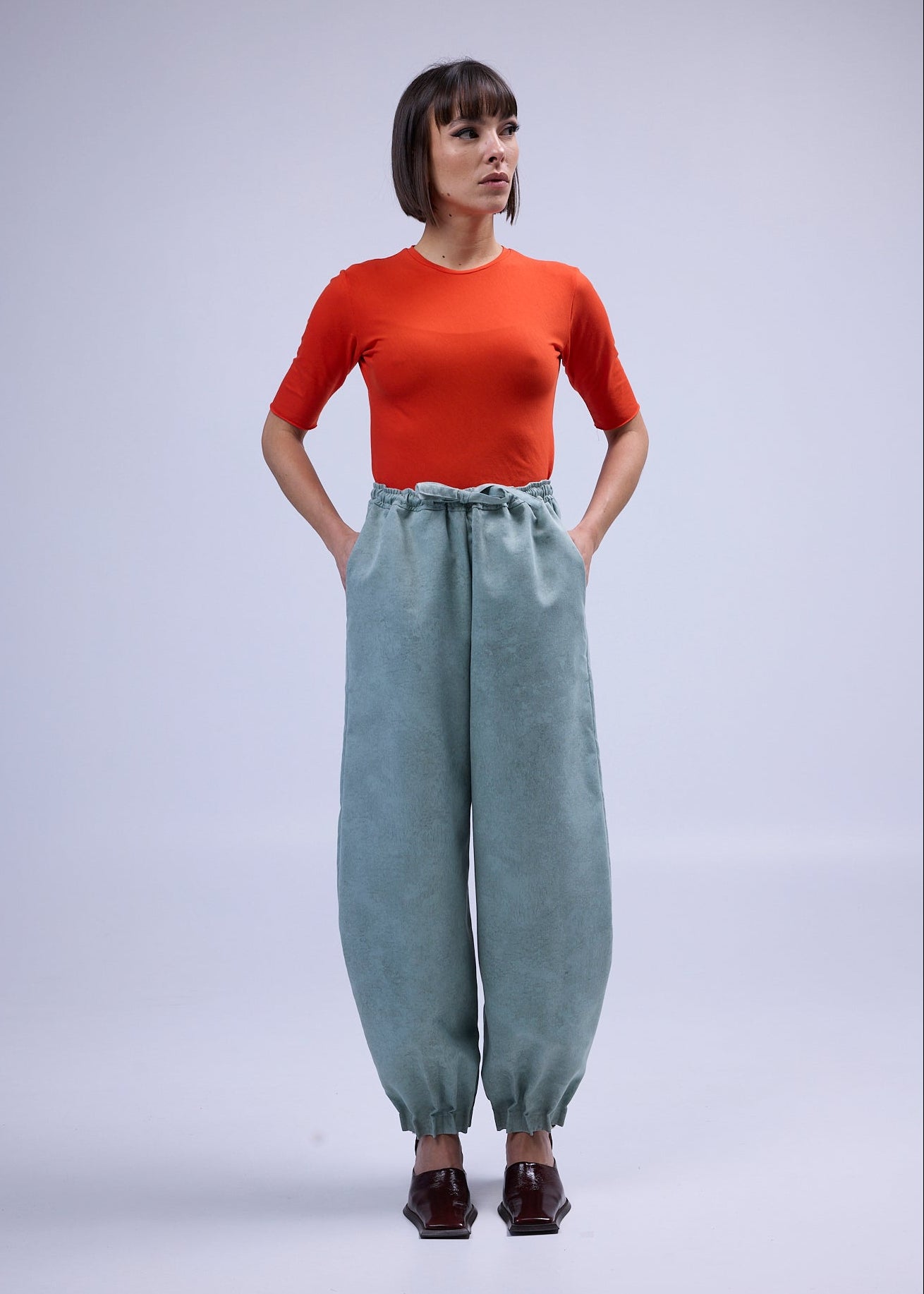 RE/Maison / Pantalon B - n°75 gris vert