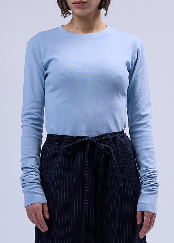 LABORATOIRE / Top Sockette manches longues  - Bleu ciel N°1 et N°2