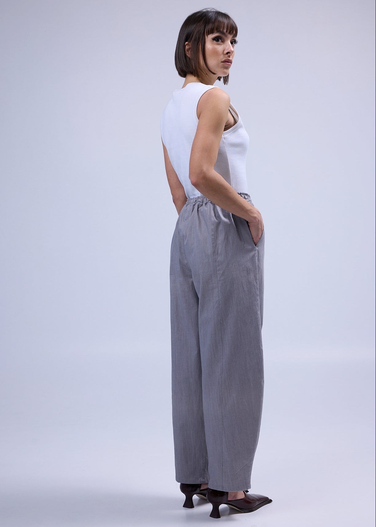 RE/LABO / Trousers B - No. 1 Grey / No. 8 Camel / No. 7 Black-Navy