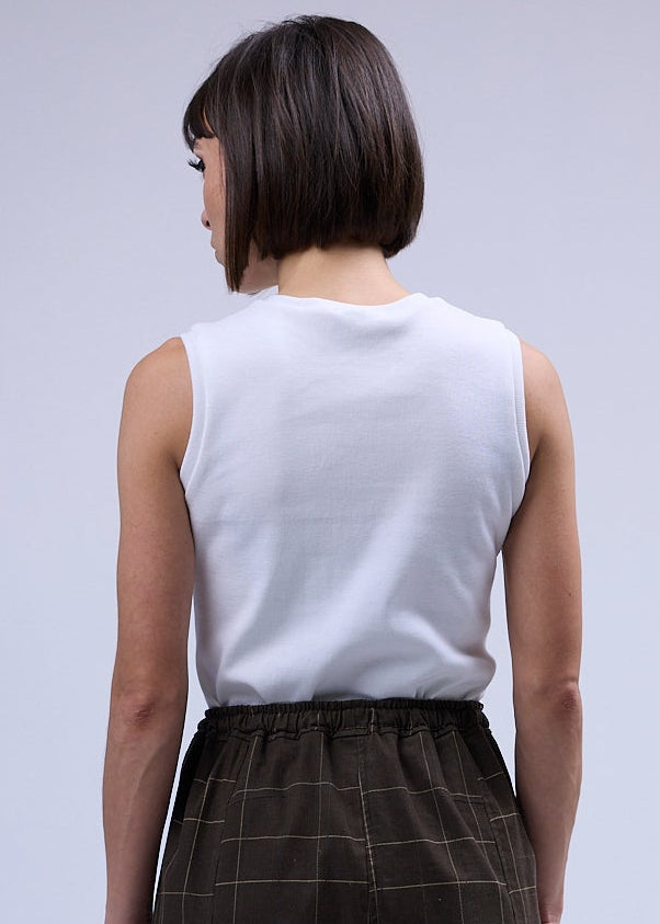 LABORATOIRE / Top Sockette 1/4 - Blanc n° 1