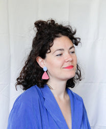 valerie vienne / Yari - Vieux rose et bleu ciel