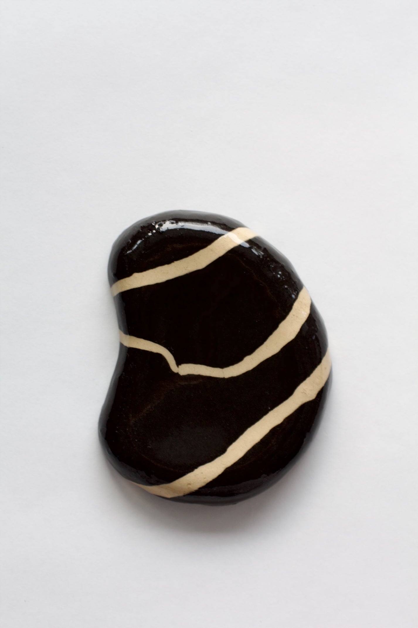 Glay Studio / Porte-savon - noir rayé