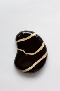 Glay Studio / Porte-savon - noir rayé