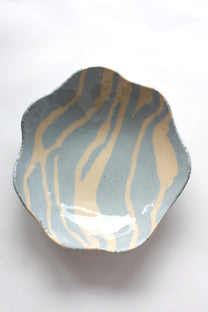 Glay Studio / Grand Plat - bleu rayé