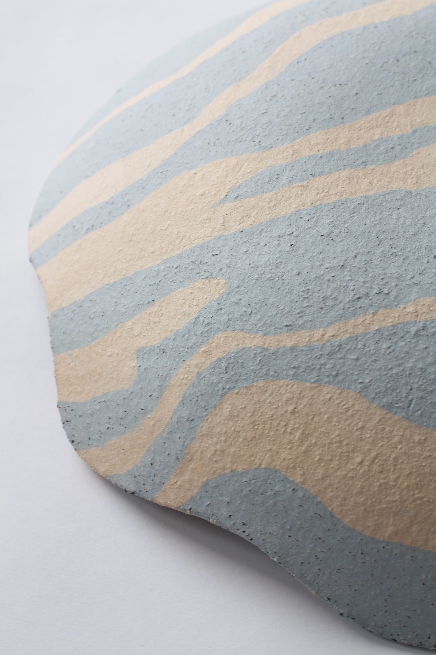 Glay Studio / Grand Plat - bleu rayé