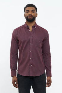 CARPASUS / Chemise flanelle &quot;Populus&quot; - bordeaux