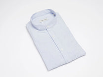 CARPASUS / Chemise Marzili, bleu ligné fin