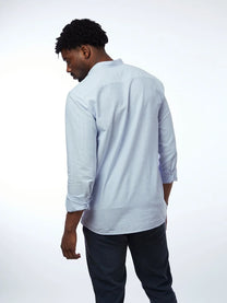 CARPASUS / Chemise Marzili, bleu ligné fin