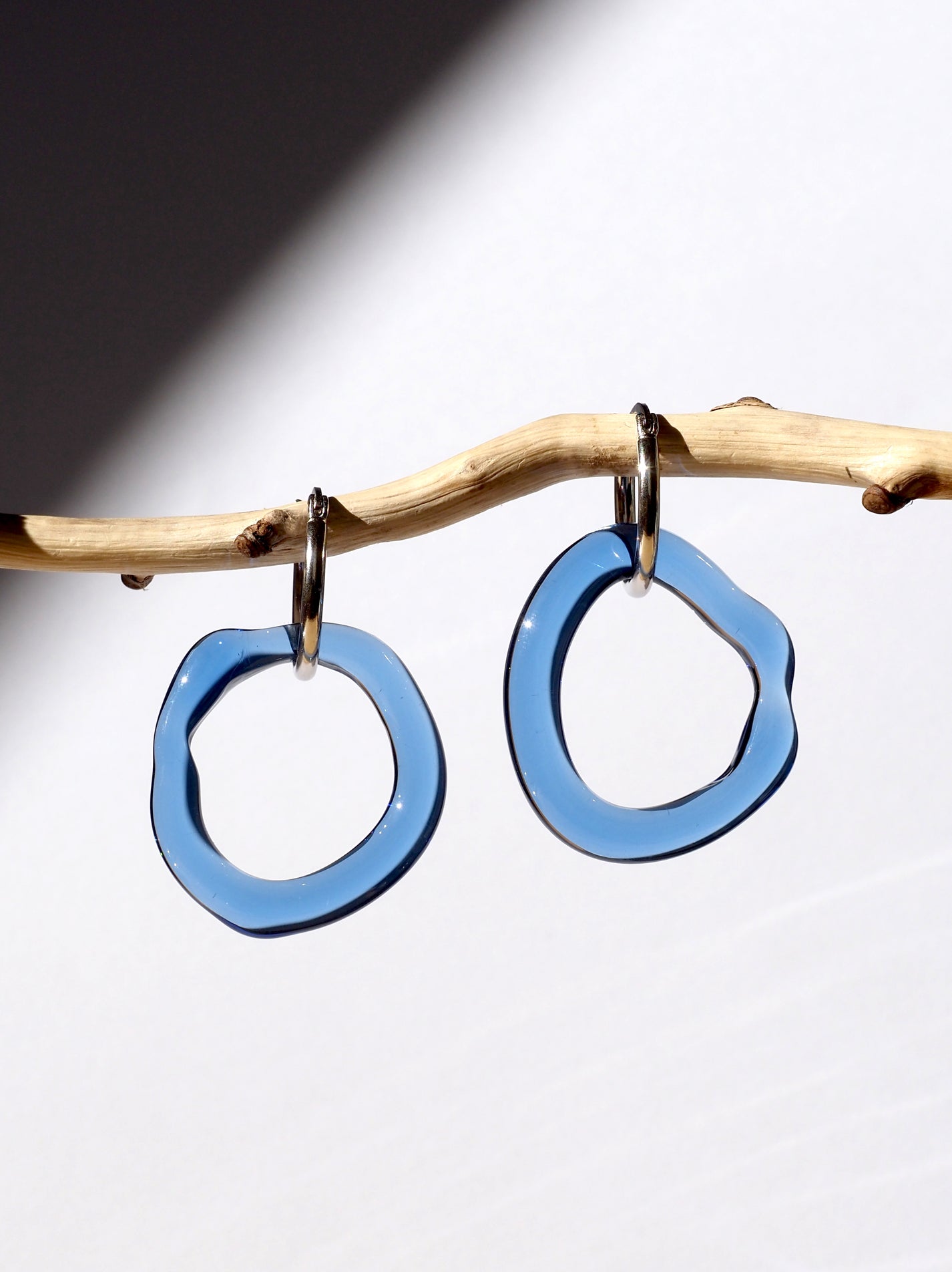 NEUS / BO verre bubble simple - bleu medium