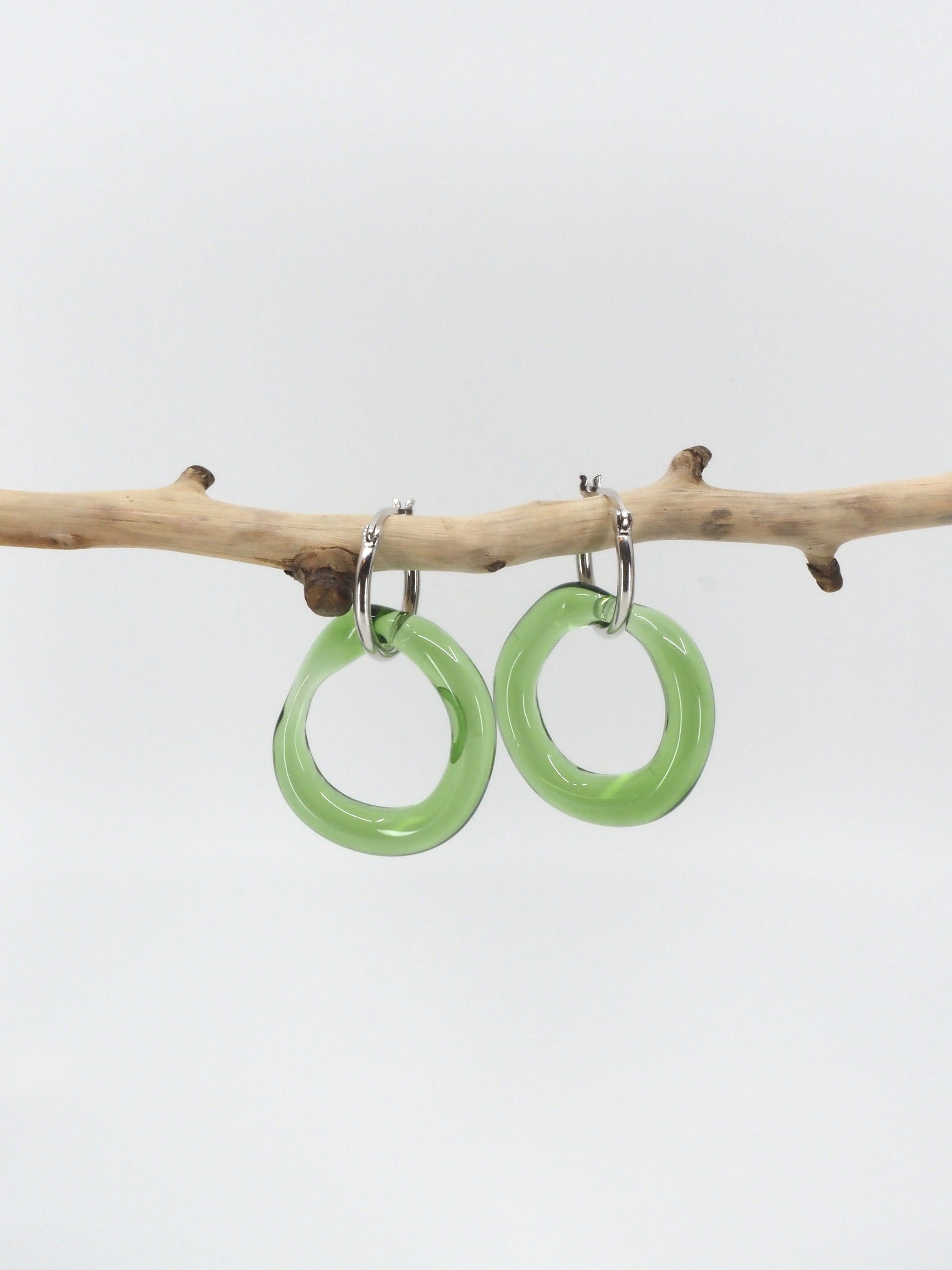 NEUS / BO verre bubble simple - vert bouteille