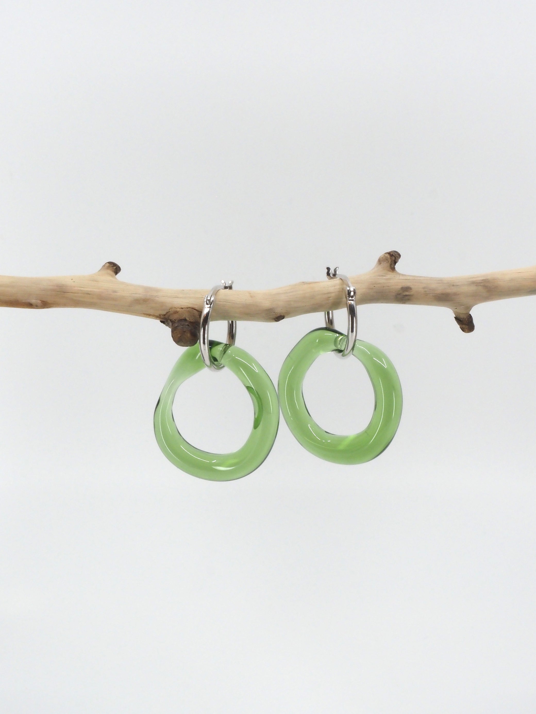 NEUS / BO verre bubble simple - vert bouteille