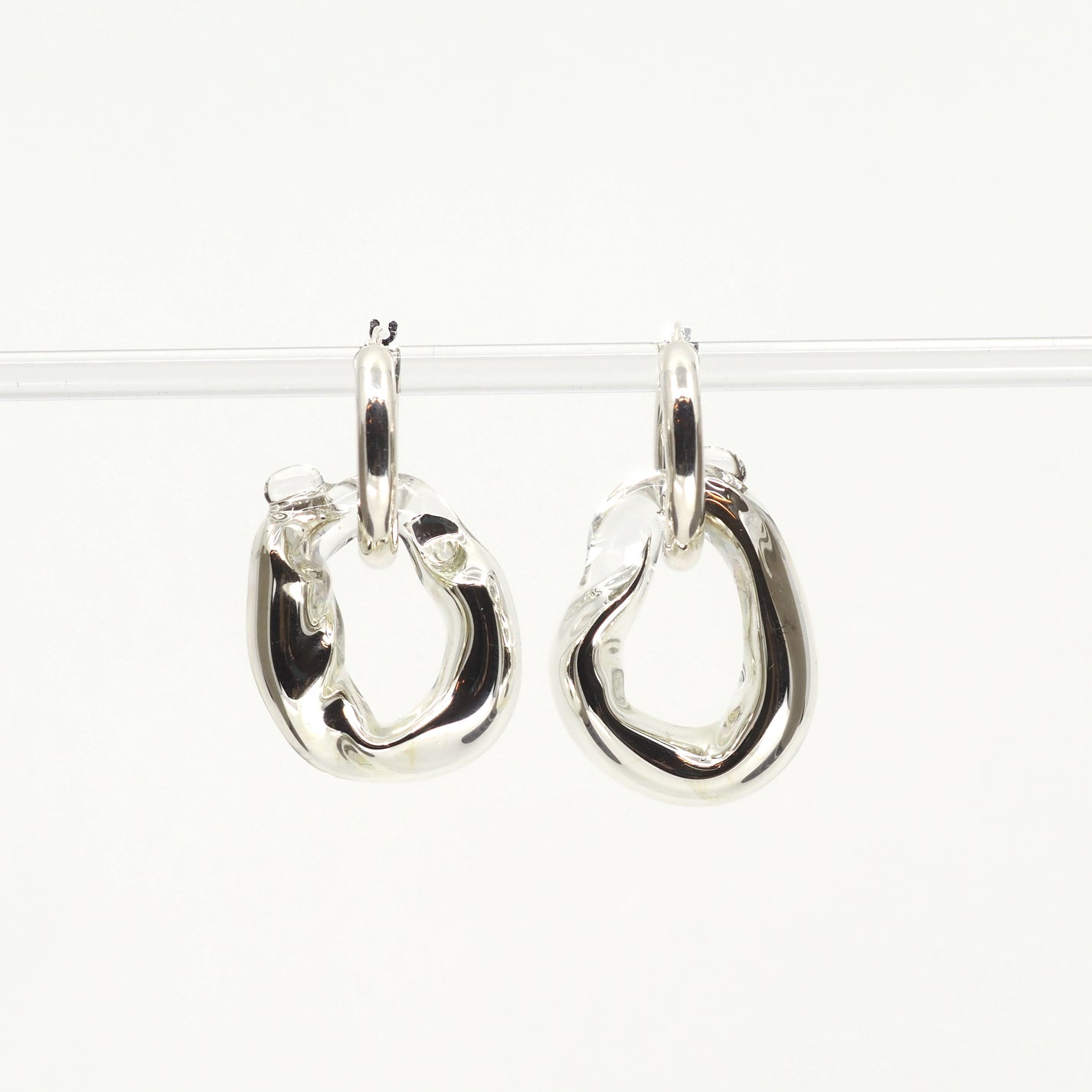 NEUS / BO verre chunky, transparent-argent