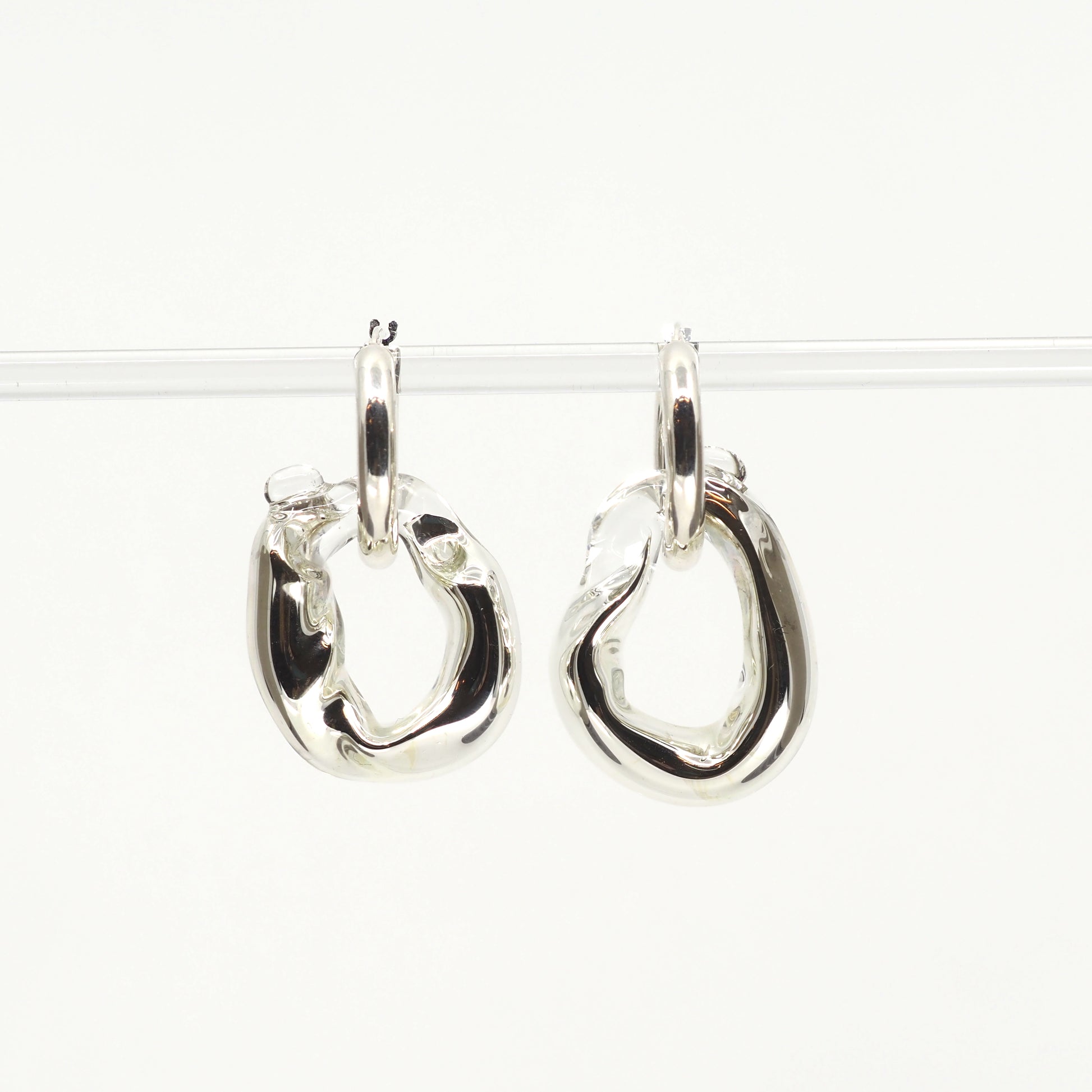 NEUS / BO verre chunky, transparent-argent