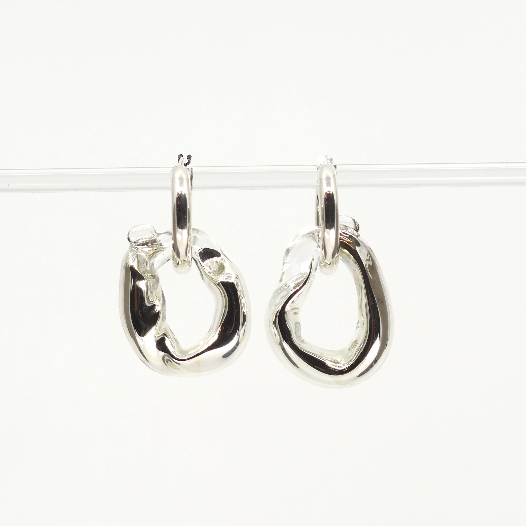 NEUS / BO verre chunky, transparent-argent