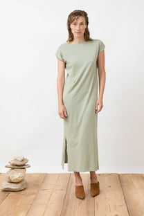 Jungle Folk / robe réversible Soledad - vert amande