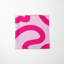 Carré de soie - Serpent rose
