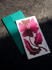 Yoma / carte - fleur rose