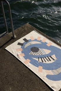 ZigZagZurich / petite couverture/linge de plage &quot;PUPIL&quot; BY ALICE LOURADOUR