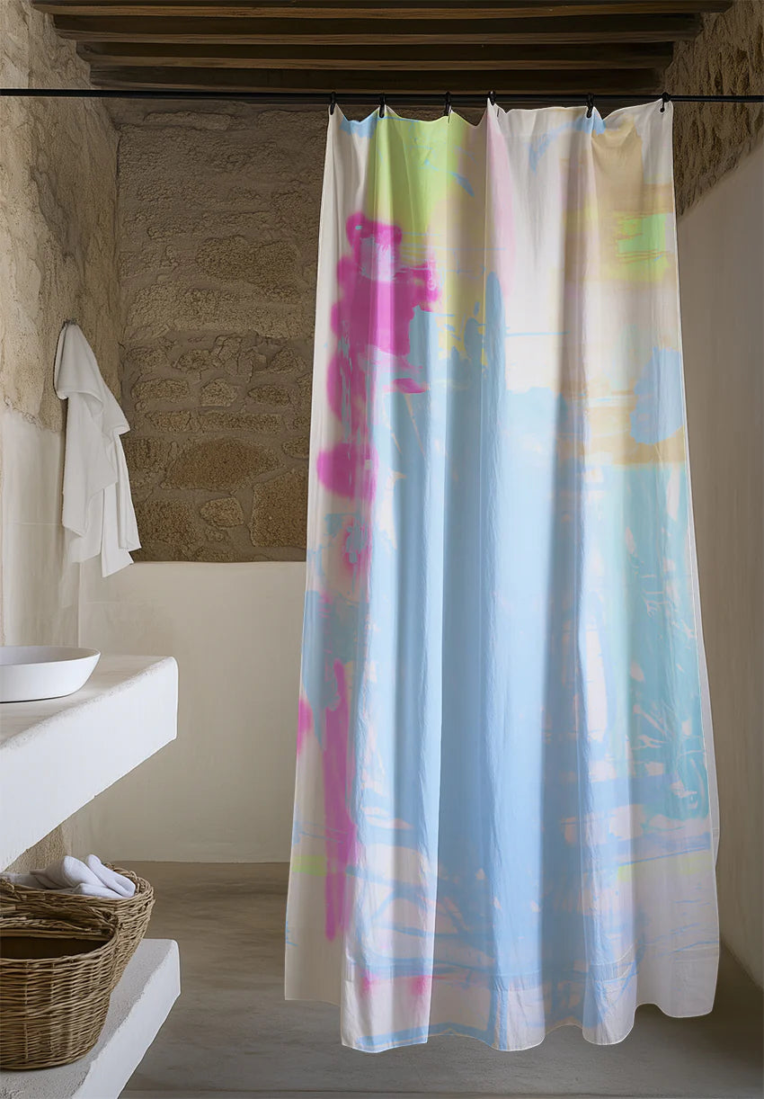 ZigZagZurich / Rideau de douche &quot;Vibes&quot;