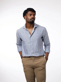 CARPASUS / Chemise Bellerive, navy stripes