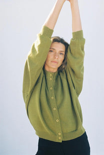 Jungle Folk /  Cardigan Barranco - Moss Green