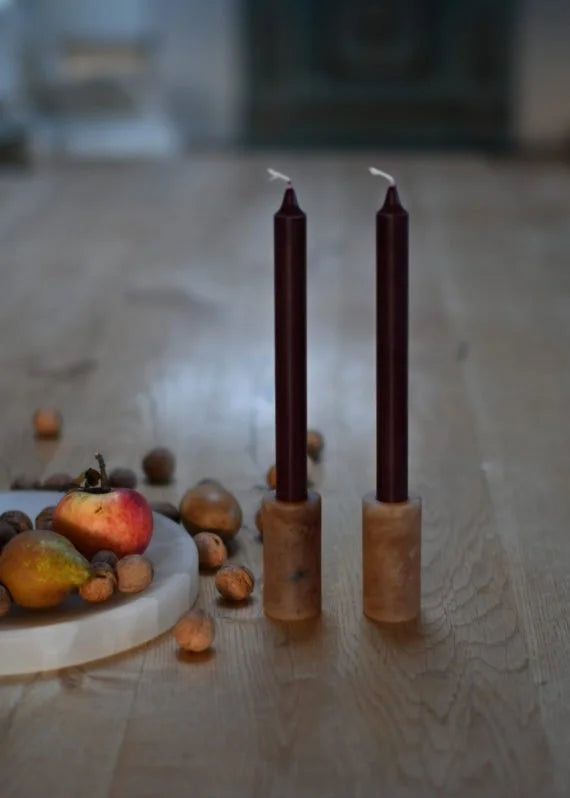 Atelier Volvox / Bougeoir en albâtre