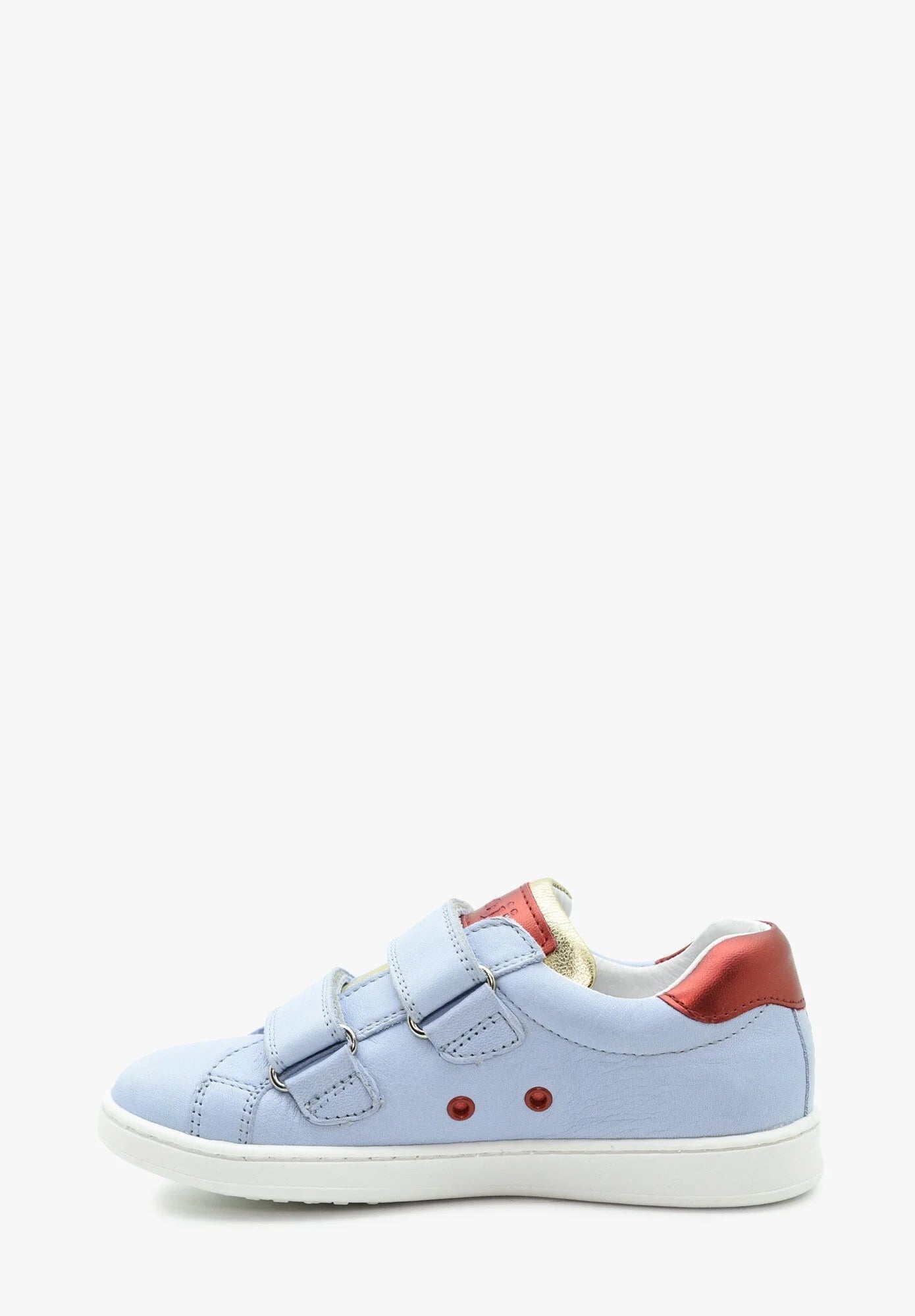 BENJIE / &quot;BLUCHE FLASH&quot; VELCRO LUDIVINE BLEU CIEL