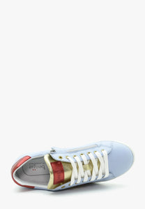 BENJIE / &quot;BLUCHE FLASH&quot; LACETS -  BLEU CIEL