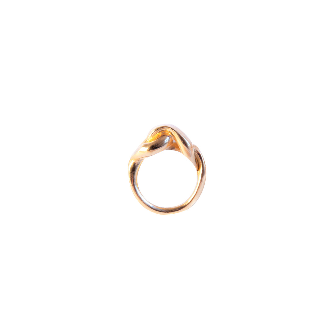 hana kim / Big Embrace Ring, plaqué or