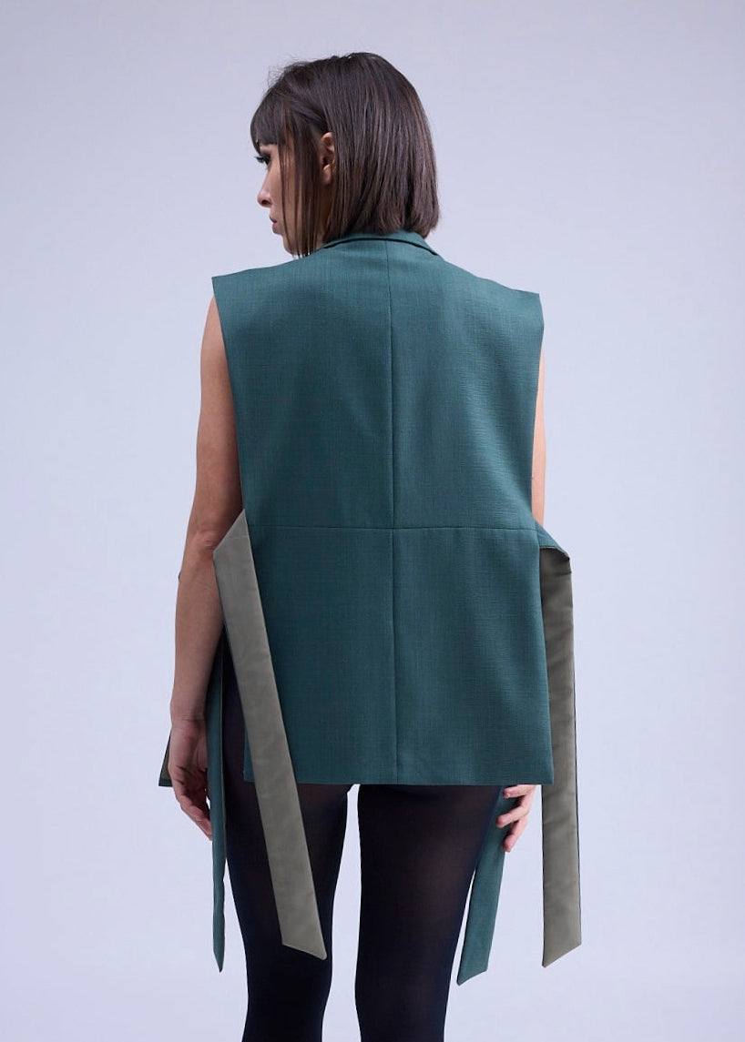 RE/Papa's Blazer à noeuds - n°73 vert