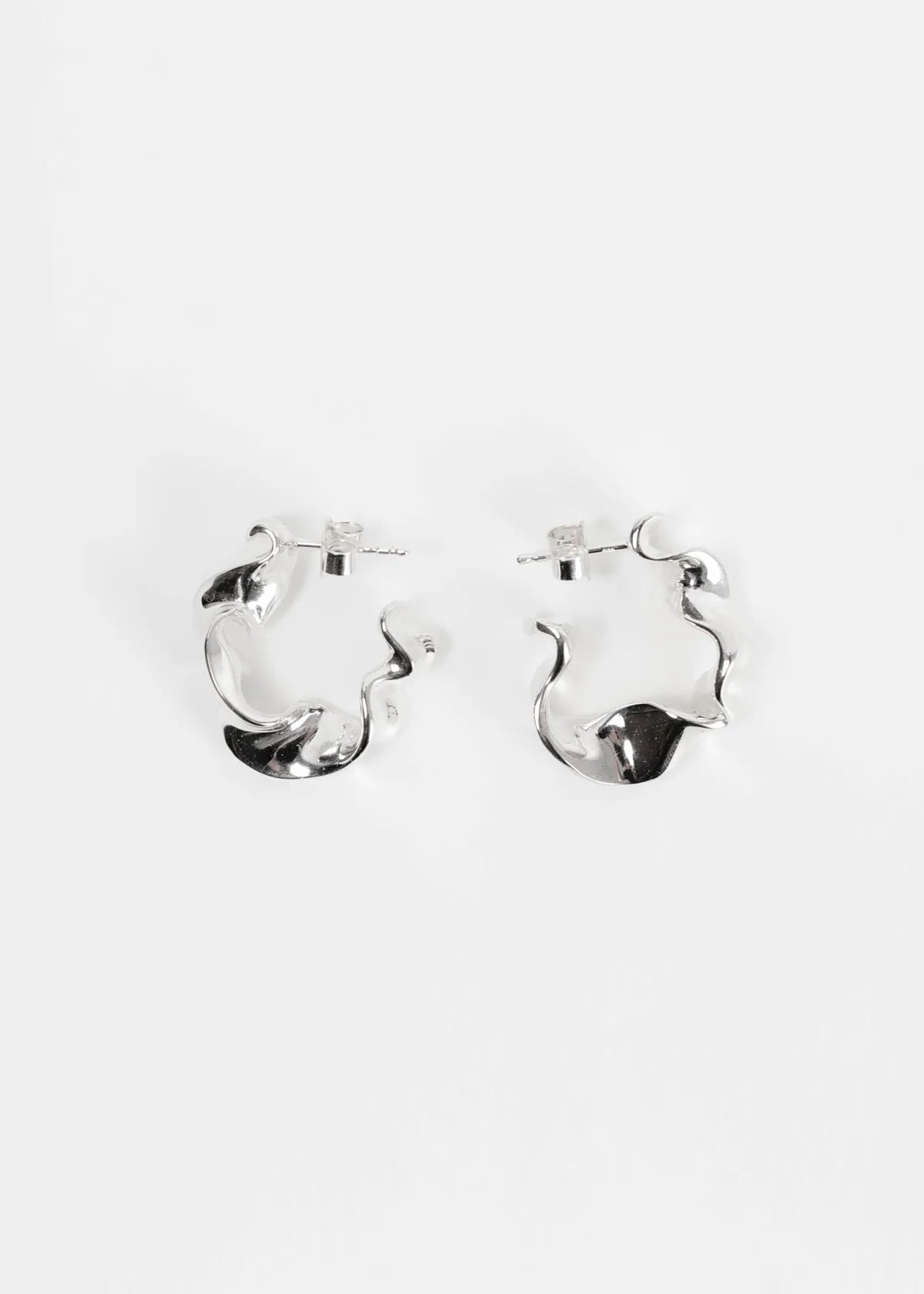 Emilie Gouëzec / BO VESTIS mini creoles - silver and gold plated