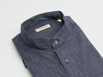 CARPASUS / Chemise flanelle scurido marine/ochre