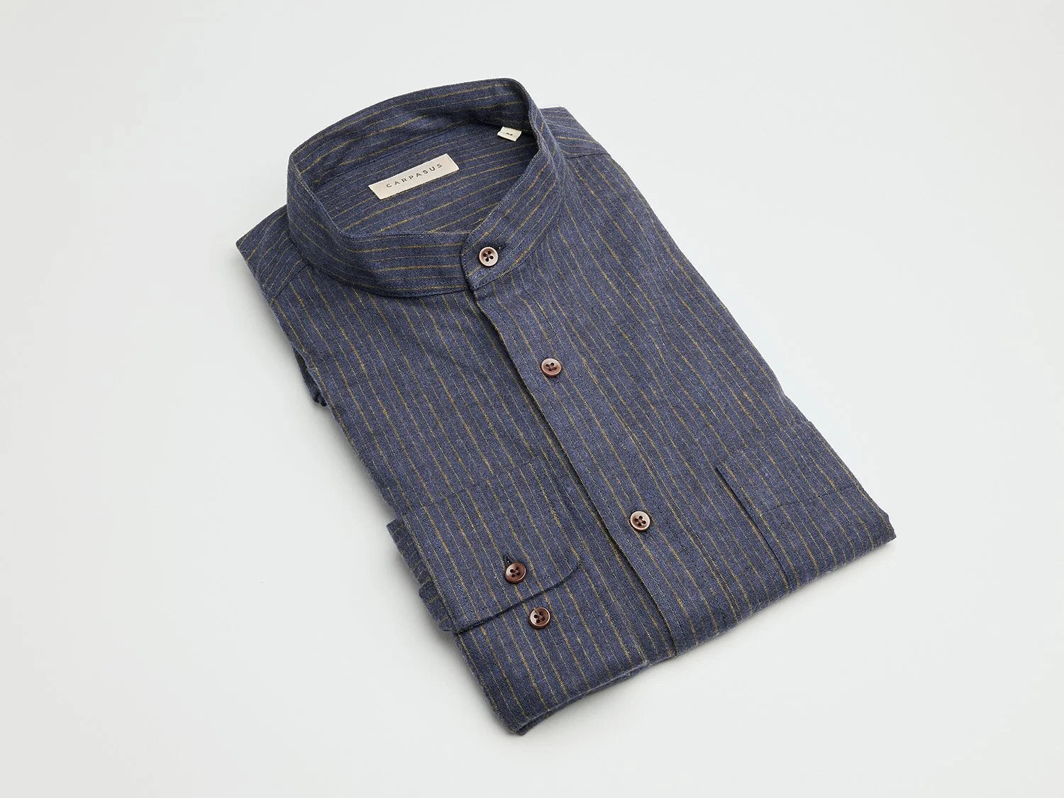 CARPASUS / Chemise flanelle scurido marine/ochre
