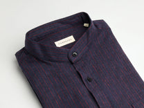CARPASUS / Chemise Scurido flanelle, marine/red