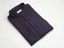 CARPASUS / Chemise Scurido flanelle, marine/red