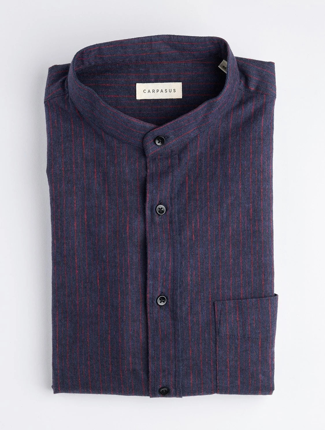 CARPASUS / Chemise Scurido flanelle, marine/red