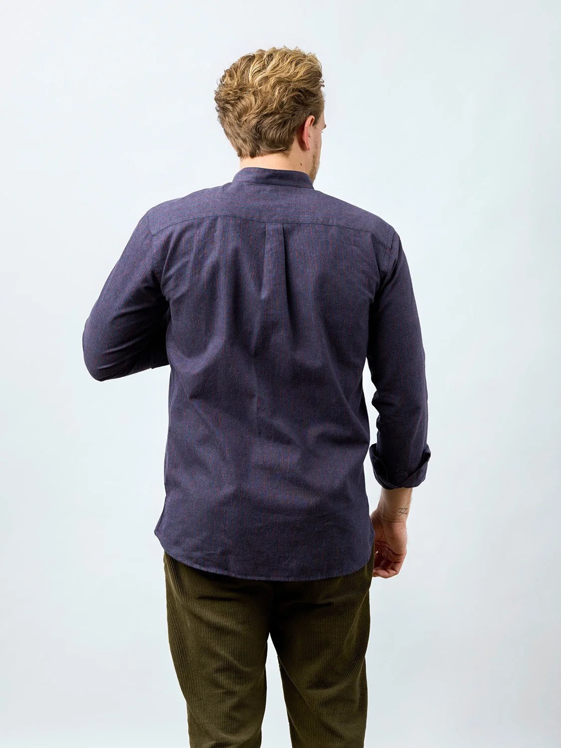 CARPASUS / Chemise Scurido flanelle, marine/red